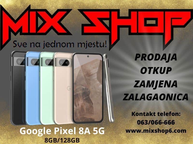 Google Pixel 8A 5G 8GB/128GB *Garancija*Zamjena*Na stanju* 8-A