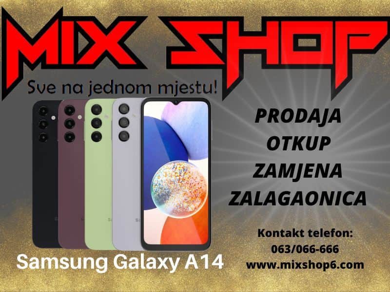 SAMSUNG GALAXY A14 *NOVO* *Garancija*Zamjena*Razne boje*