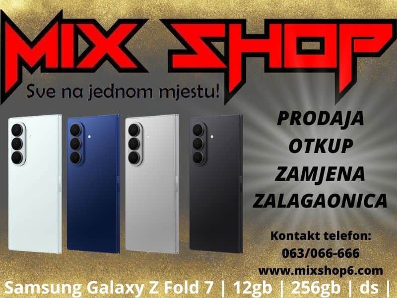Samsung Galaxy Z FOLD 7 5G 12GB/256GB Garancija*Zamjena FOLD7 DS