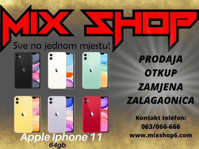 APPLE IPHONE 11 64GB *Novo* *Garancija*Zamjena*Razne boje*