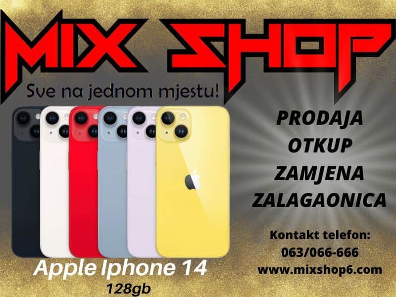 APPLE IPHONE 14 128GB *Garancija*Zamjena*Razne boje*