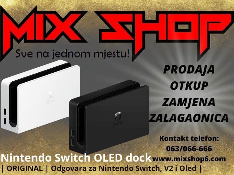 Nintendo Switch Oled v2 Tv Monitor Dock Station Hdmi Docking NSW
