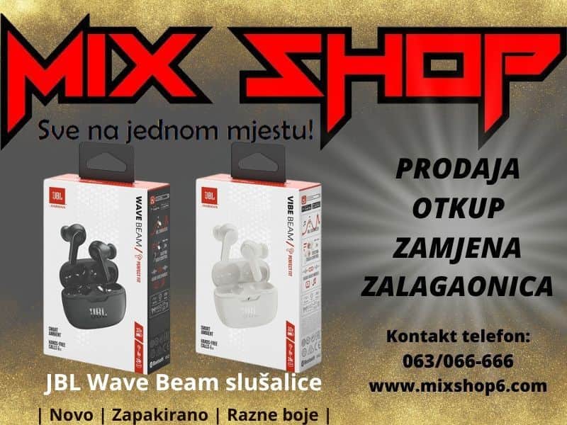 JBL Wave Beam TWS Bežične Wireless Bluetooth EarBuds In Ear Buds