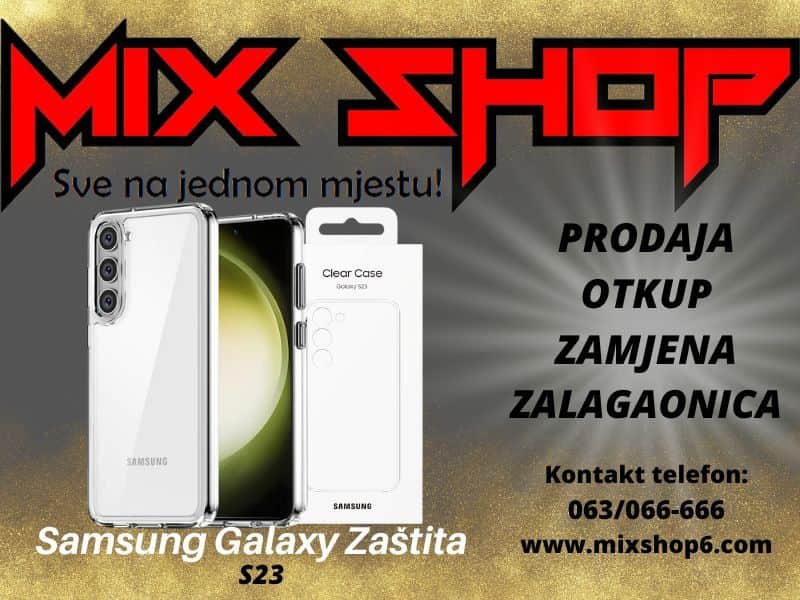 SAMSUNG GALAXY S23 Zaštitna Maska Zaštita Silikon Case prozrna