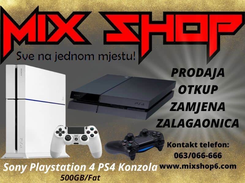 SONY PLAYSTATION 4 PS4 FAT 500GB *Kao Novo*Garancija* 500 GB
