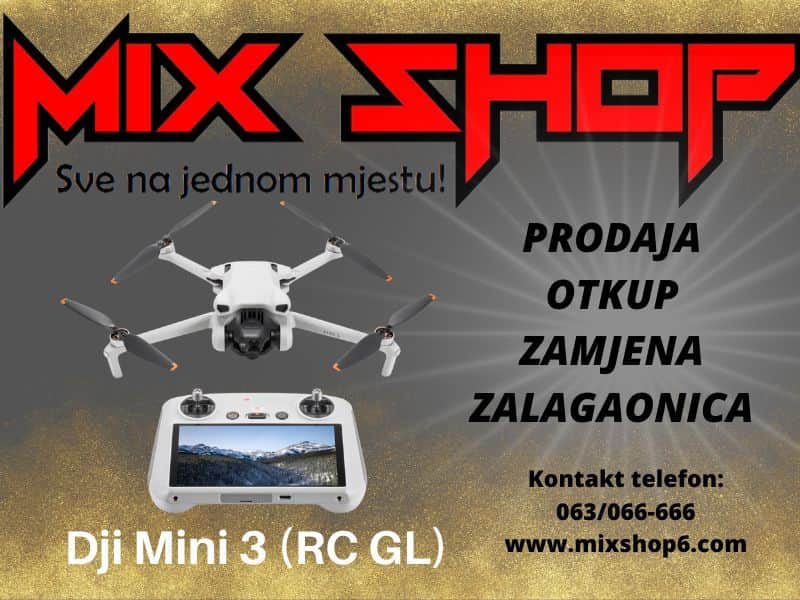 DRON DJI MINI 3 (RC GL) *NOVO*GARANCIJA* sa daljinskim Extra