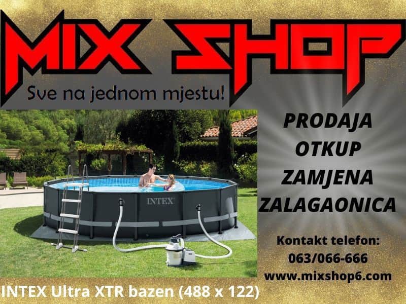 Montažni INTEX Ultra XTR Frame 488x122 okrugli ovalni 488 x 122