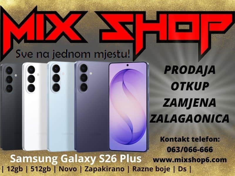 Samsung Galaxy S26 PLUS 5G 12/512GB *Garancija*Zamjena* 12GB ds