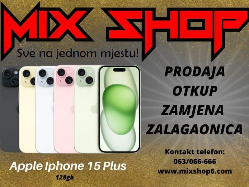 APPLE IPHONE 15 PLUS 128GB *Garancija*Zamjena*Razne boje*