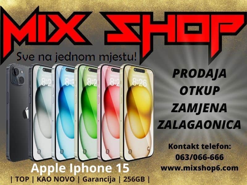 APPLE IPHONE 15 256GB *TOP* *Garancija*Zamjena*Razne boje*