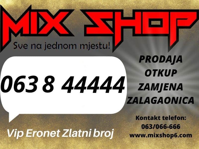 *063-844-444* ERONET GOLD ZLATNI BROJ TOP VIP BROJEVI