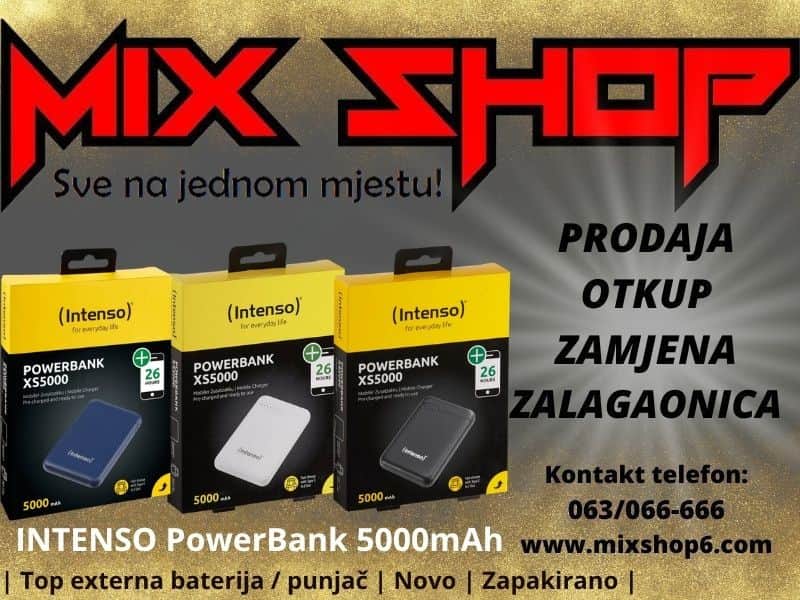 INTENSO PowerBank prijenosni punjač 5000mAh 5000 mAh XS5000 usb c