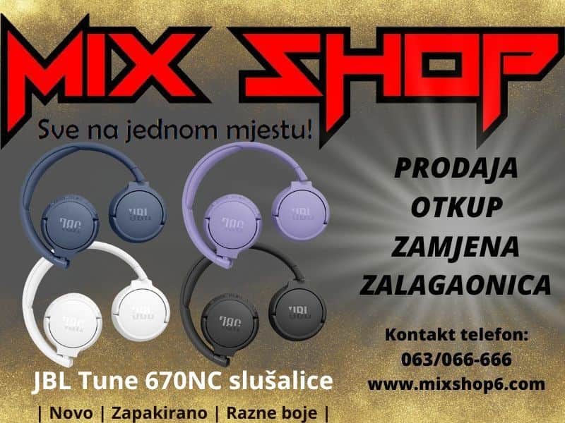 JBL TUNE 670nc Bežične Wireless Bluetooth On Ear HeadPhones 670