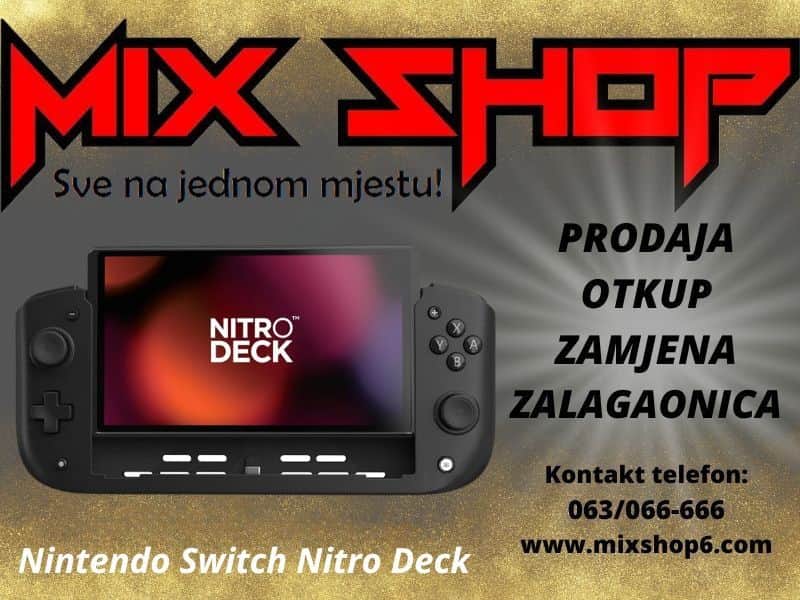 CRKD Nitro Deck Black Edition Nintendo Switch Oled NSW joystick h