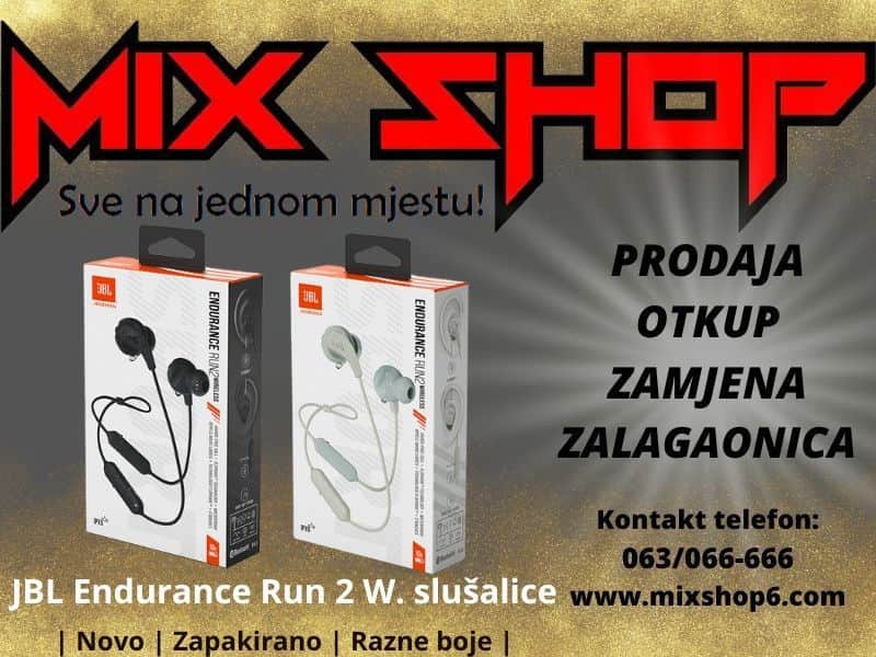 JBL Endurance Run 2 Wireless Bežične Bluetooth EarBuds In Ear Wi