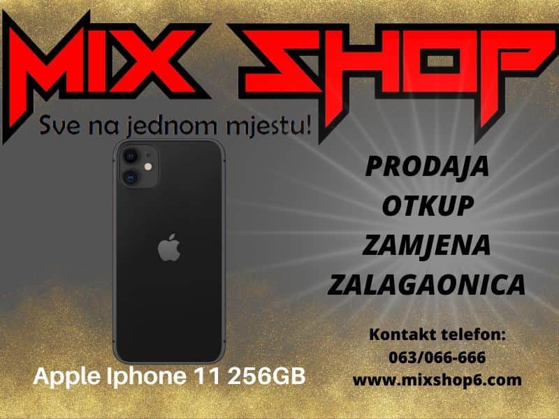 APPLE IPHONE 11 256GB BLACK/CRNI icloud zaključan