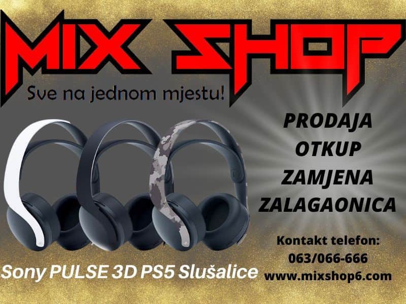 SONY PULSE 3D PLAYSTATION 5 PS5 BEŽIČNE BLUETOOTH WiFi WIRELESS