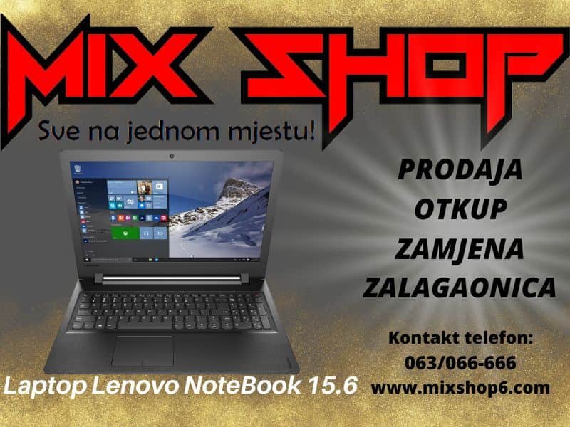Lenovo NoteBook IdeaPad 15.6 i5 4GB 256GB 6200u 15,6 4 256 GB