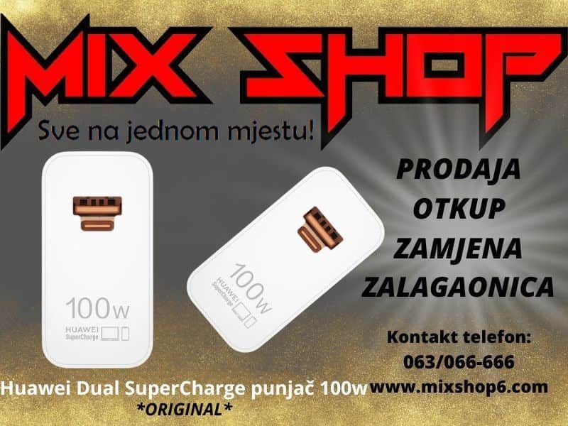HUAWEI 100W PUNJAČ ADAPTER Pro Pura 70 80 90 Ultra Pro Honor brzi