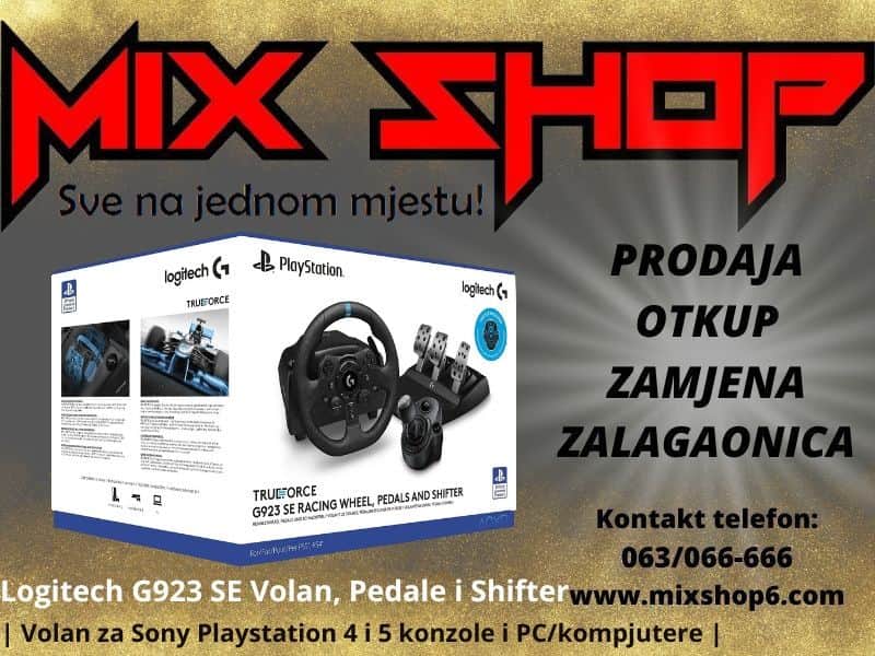 G923 TrueForce Racing Wheel + Shifter PS5 Playstation 4 5 mjenjač