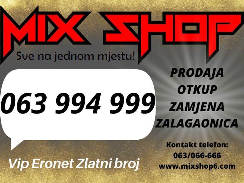 *063-994-999* ERONET GOLD ZLATNI BROJ TOP VIP BROJEVI