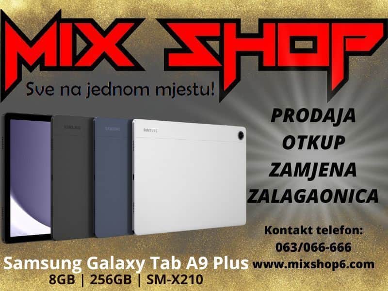 GALAXY TAB A9 PLUS 11" X210 8GB/256GB **Garancija** WiFi Wi Fi sm