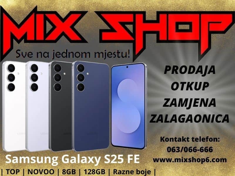 SAMSUNG GALAXY S25 FE 5G 128GB *TOP*Garancija* Fan Edition S25FE