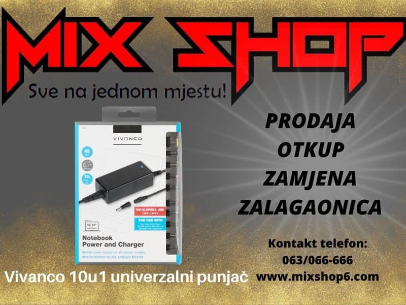 EU Punjač za SVE MARKE LAPTOPA, 10u1 univerzalni adapter notebook