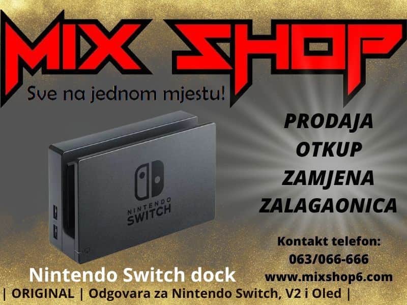 Nintendo Switch v2 Oled Tv Monitor Dock Station Docking Charging