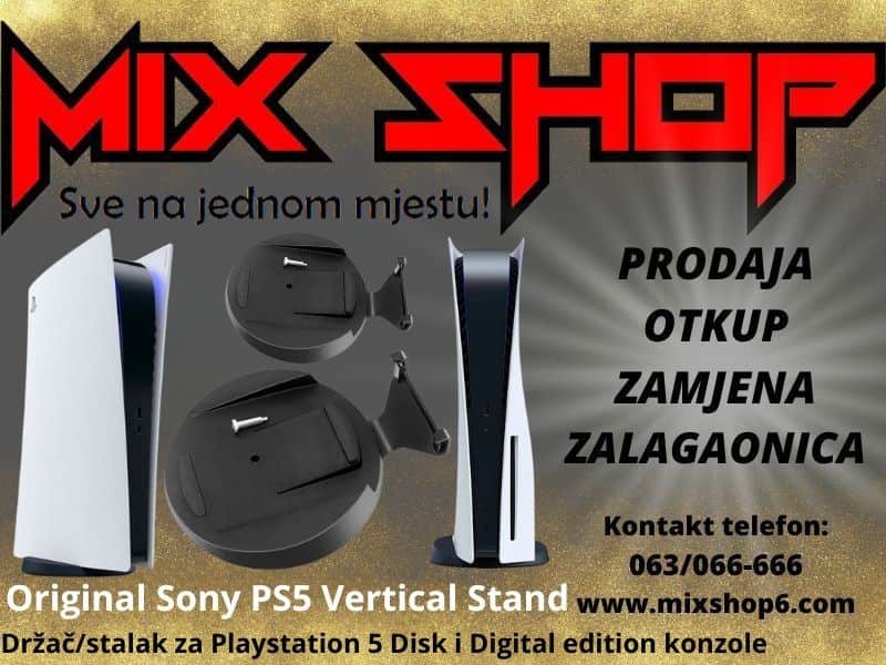 Sony Playstation 5 PS5 Vertical Stand stalak držač Disk Digital l
