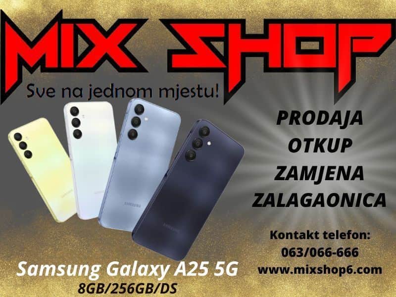 Samsung Galaxy A25 8/256GB 5G *Novo*Garancija*Zamjena* 8GB Ds