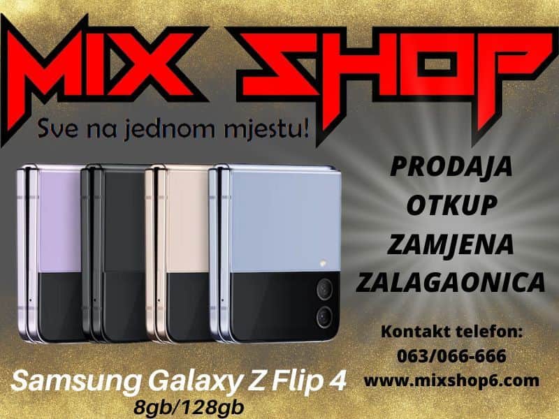 Samsung Galaxy Z FLIP 4 5G 8GB/128GB *Garancija* *Zamjena FLIP4 8