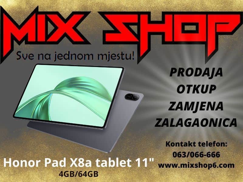 Huawei Honor Pad X8a 64GB 11" *Garancija*Zamjena* X8-a tab 4GB