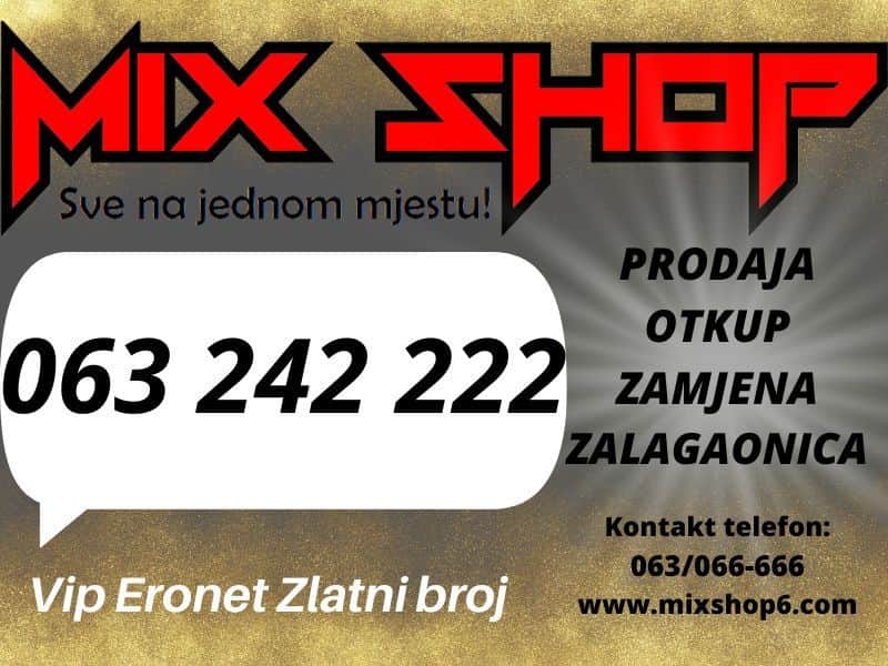 *063-242-222* ERONET GOLD ZLATNI BROJ TOP VIP BROJEVI