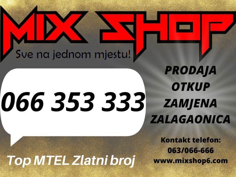 066-353-333 MTEL GOLD ZLATNI BROJ TOP VIP BROJEVI M TEL