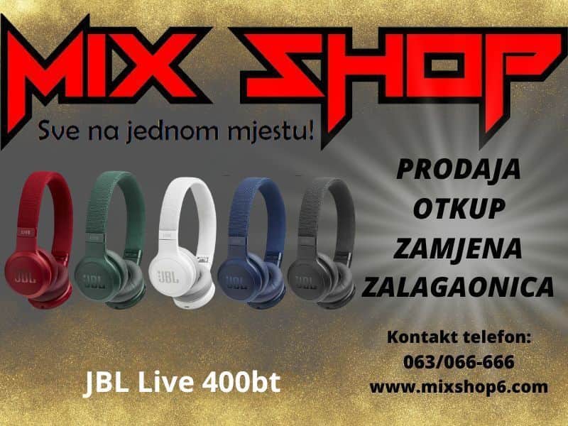 JBL LIVE 400bt  Bežične Wireless Bluetooth On Ear HeadPhones wifi