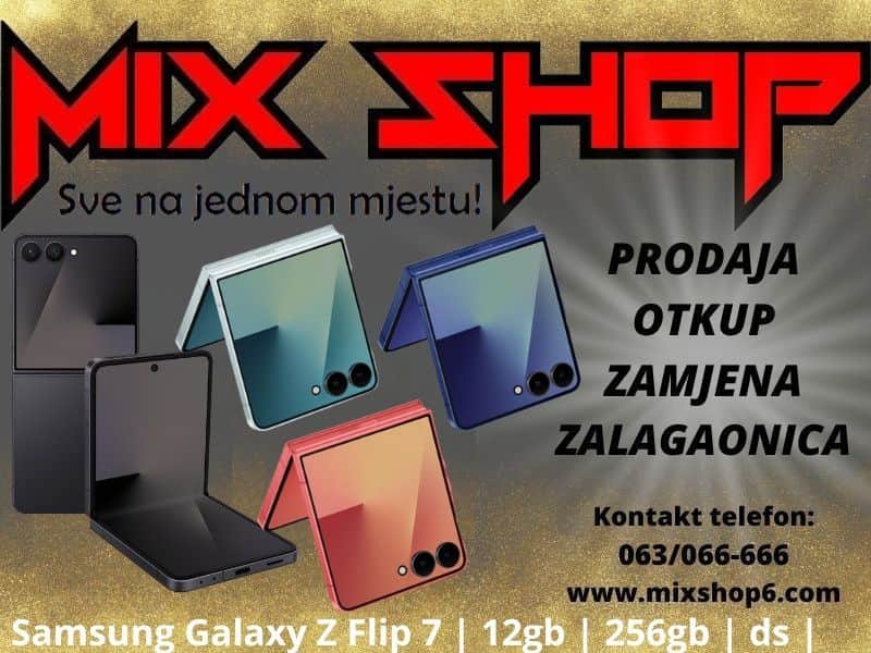 Samsung Galaxy Z FLIP 7 5G 12GB/256GB Garancija*Zamjena FLIP7 DS