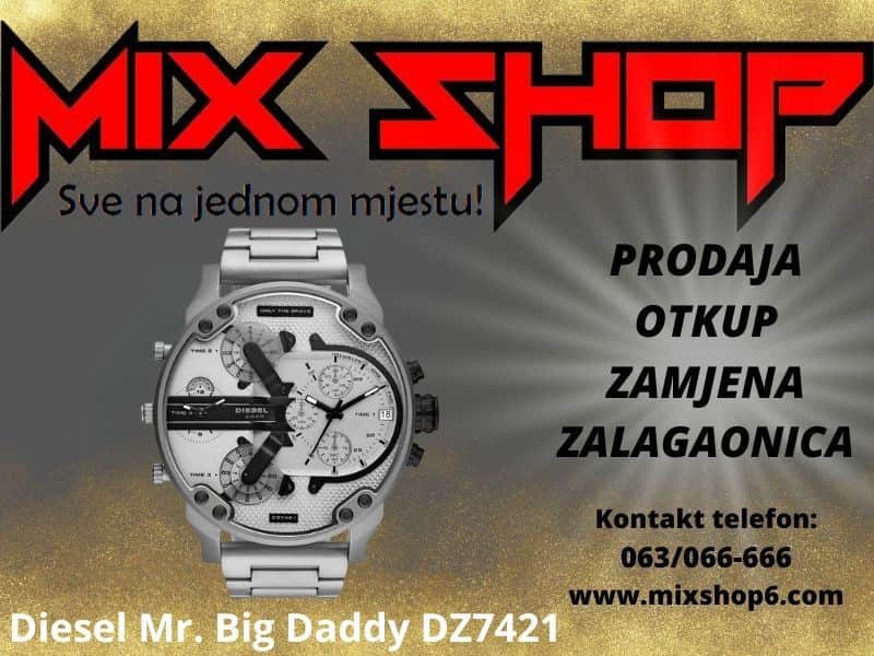 DIESEL Mr. Big Daddy Titanium Muški sat DZ7421 DZ 7421 titan 2.0