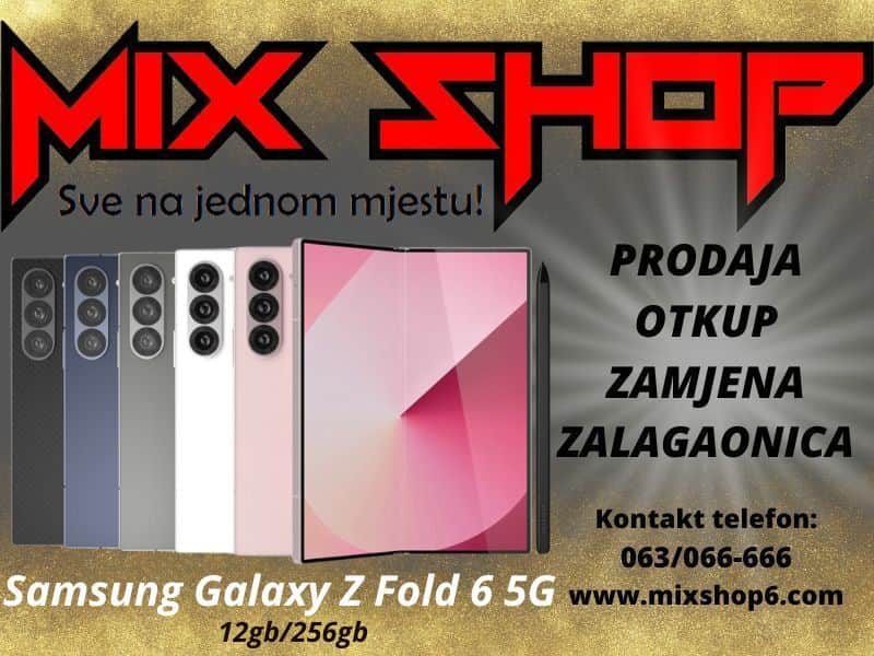 Samsung Galaxy Z FOLD 6 5G 12/256GB Garancija*Zamjena FOLD6 12GB