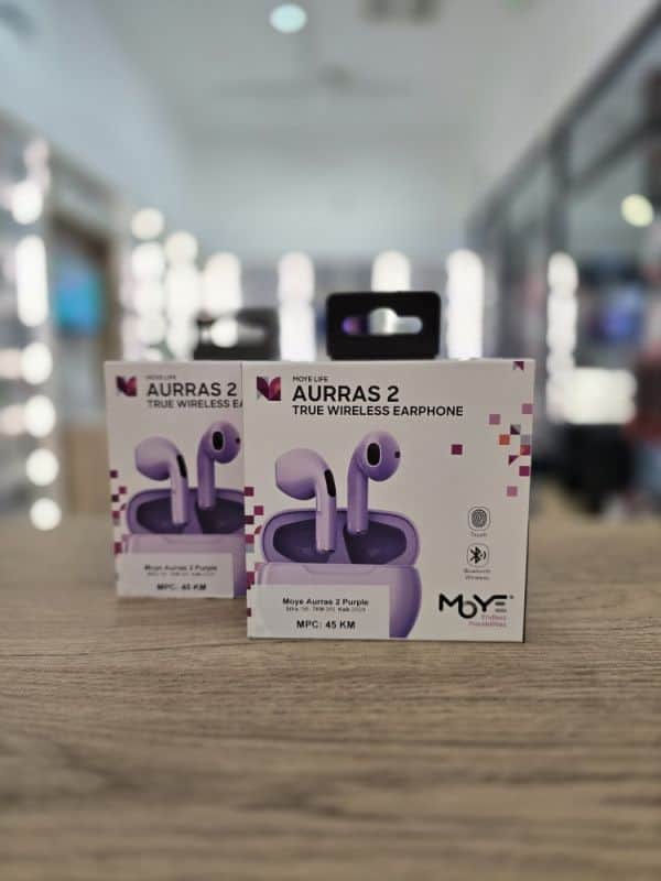 Bluetooth premium slusalice Moye Aurras 2 / ljubicasta