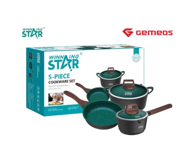 Set posudja serpe Winning Star ST-5213 5 komada indukcija