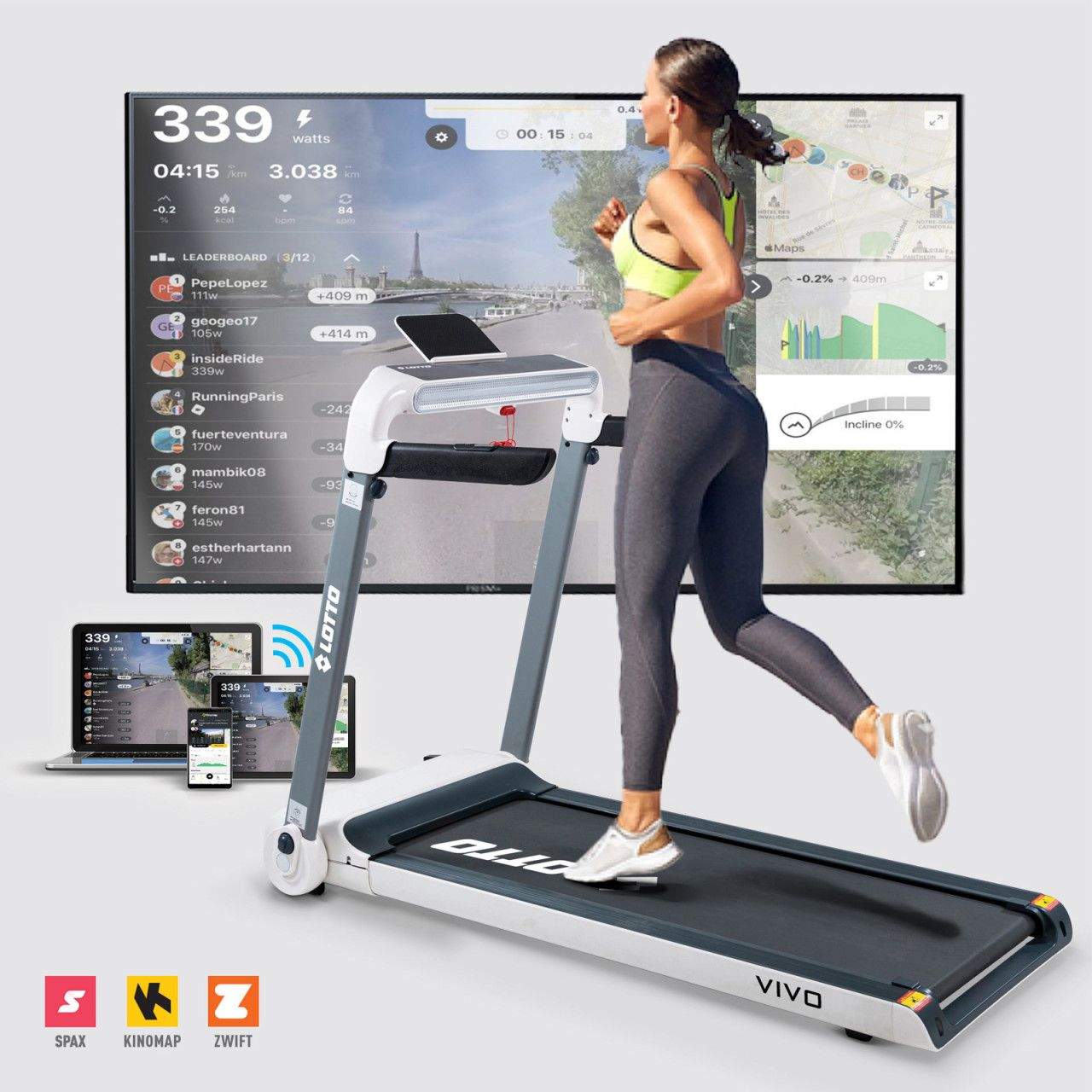 LOTTO VIVO Traka za trčanje 15 km/4 HP