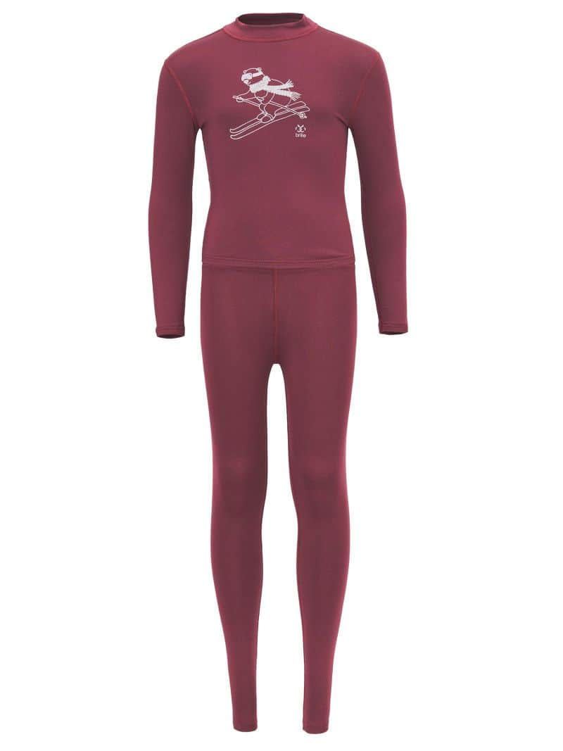 BRILLE Dječije termo rublje TOPLO - bordo