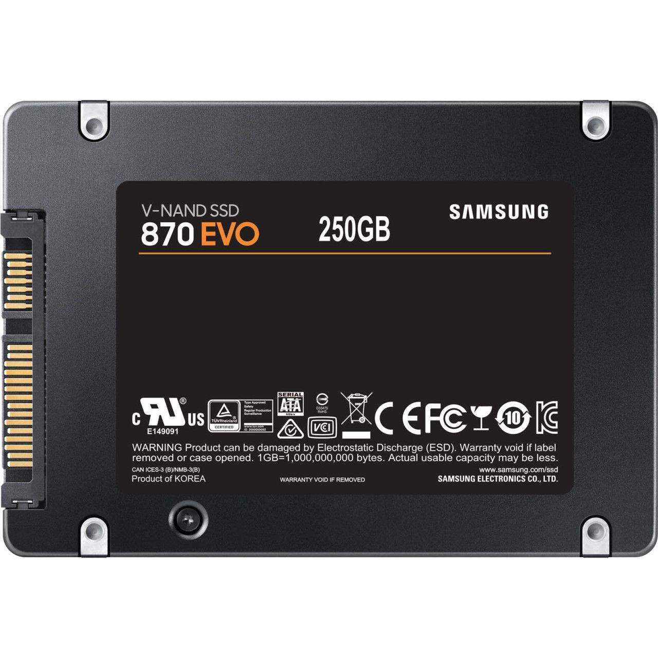 SAMSUNG SSD 870 EVO 250GB2.5'' SATA3;V-NAND MLC560MB/s