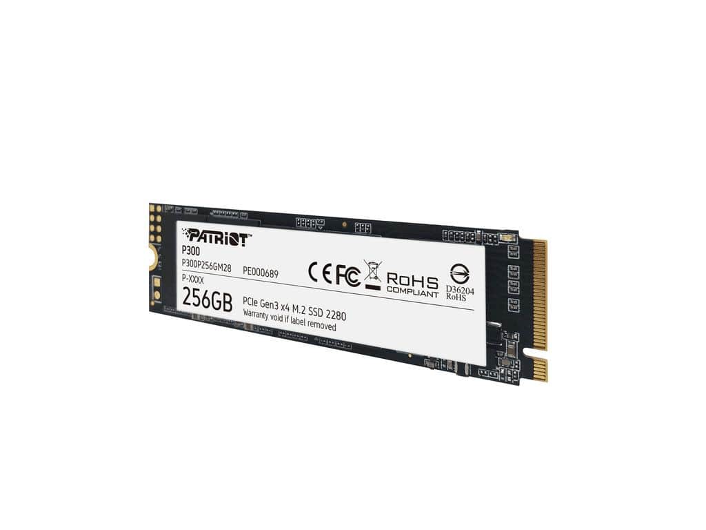 Patriot SSD 256GB M.2;P300 M.2 PCIe Gen 3 x4up to R/W