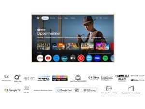 TCL 55"A300W NXTVISION 4K QLEDGoogle OS; 144Hz ART TV;Dolby
