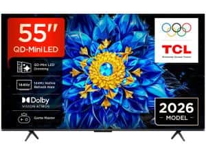 TCL 55"P8L 4K QLED Google TV;QD-Mini LED Dimming 144Hz(288Hz