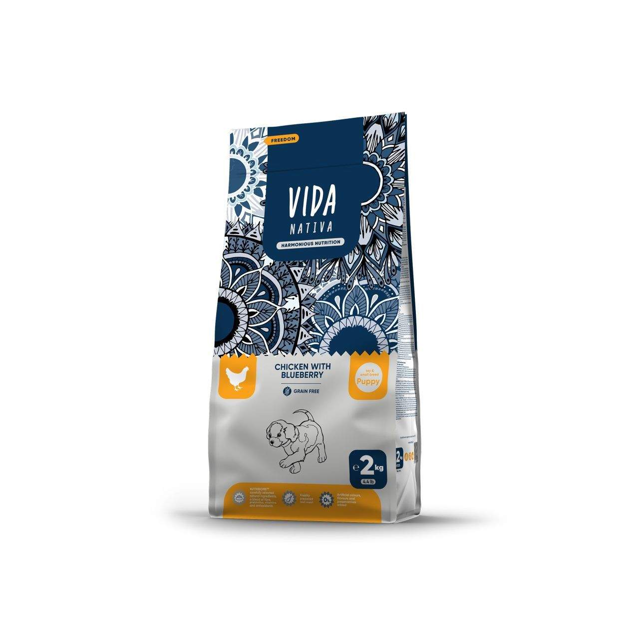 Hrana za pse VIDA piletina borovnica štenci 2kg