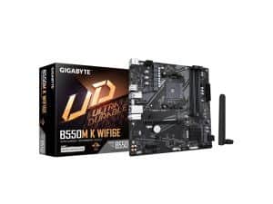 Gigabyte MB B550M K WIFI6E AM4; 4xDDR4; 2xM.2; 4xSATA; 8xusB