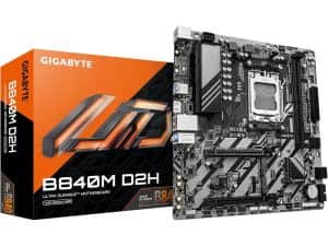 Gigabyte MB B840M D2HAM5, 2x DDR5, 2x M.2, 4x SATA12xUSB; 1x